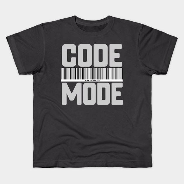 Code Mode Kids T-Shirt by GLStyleDesigns